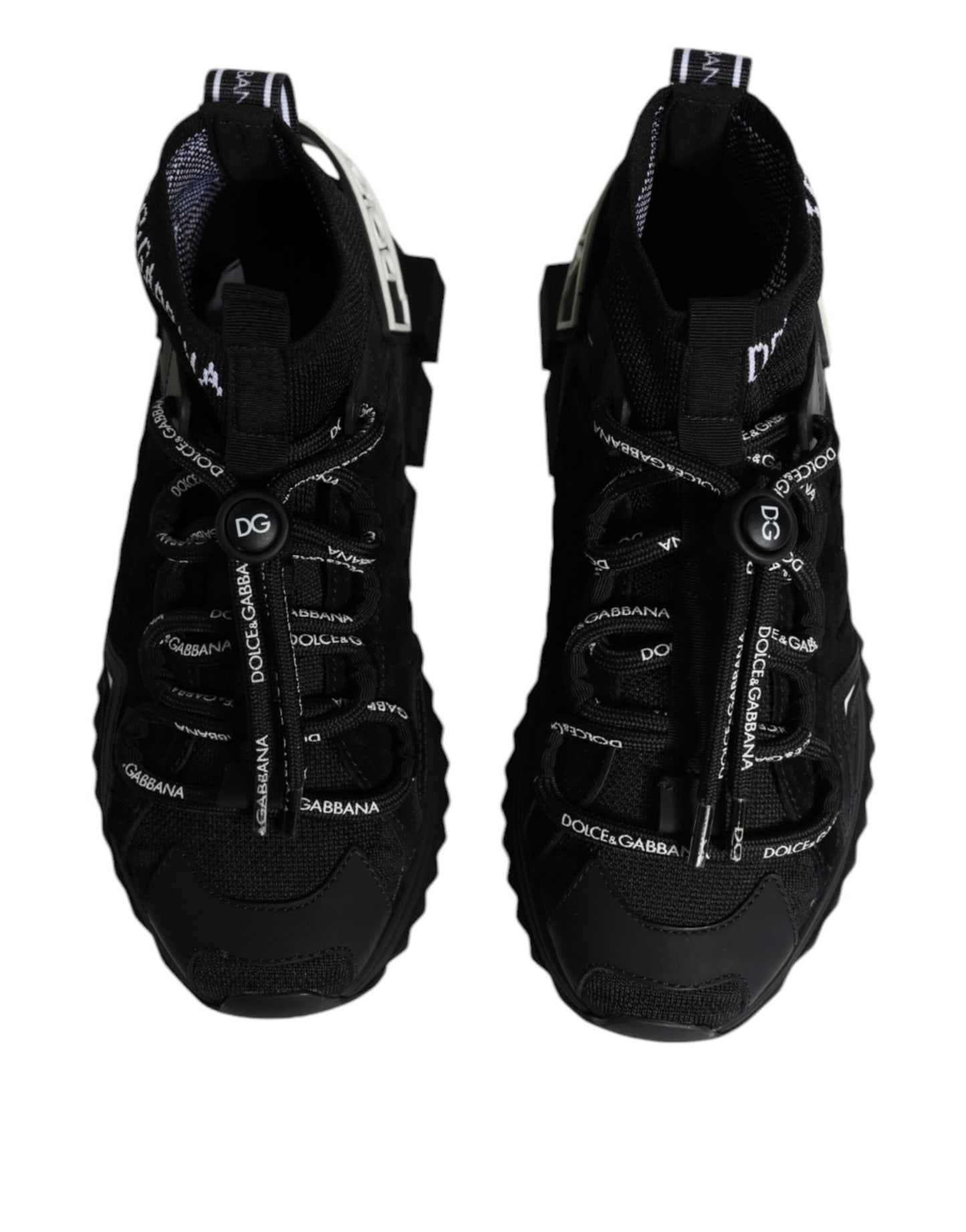  - Black Sorrento Socks Logo Sneakers Shoes