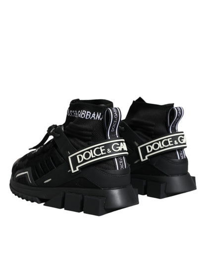  - Black Sorrento Socks Logo Sneakers Shoes