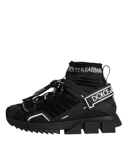  - Black Sorrento Socks Logo Sneakers Shoes