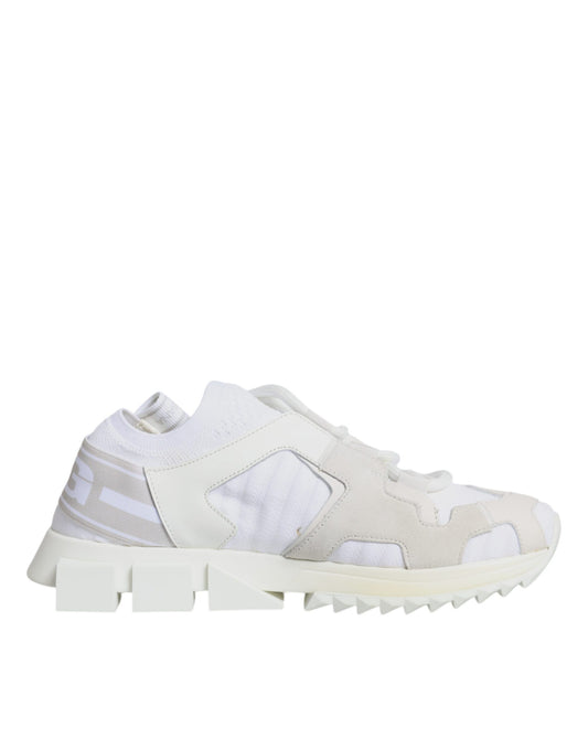  - White Mesh Sorrento Trekking Sneakers Shoes