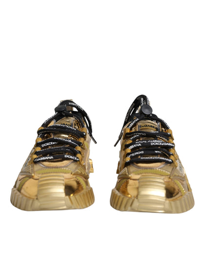 Metallic Gold NS1 Low Top Sneakers Shoes - The Luxe Alliance