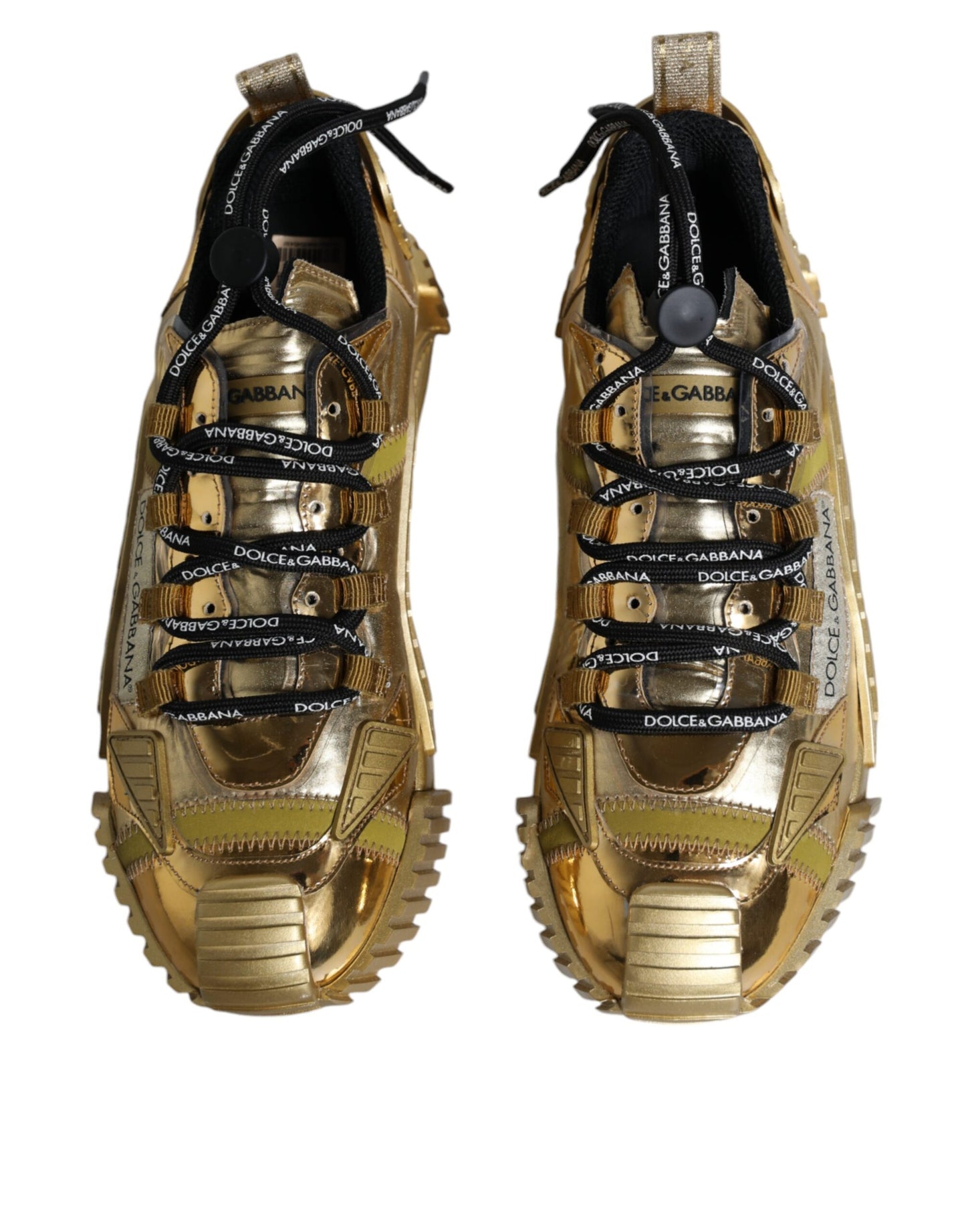 Metallic Gold NS1 Low Top Sneakers Shoes - The Luxe Alliance