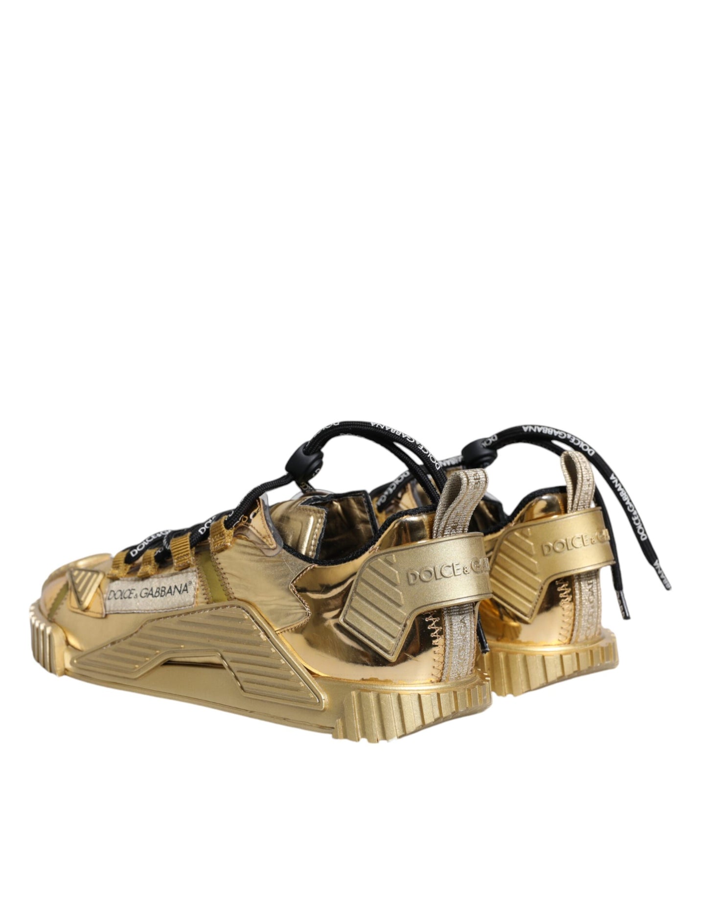 Metallic Gold NS1 Low Top Sneakers Shoes - The Luxe Alliance