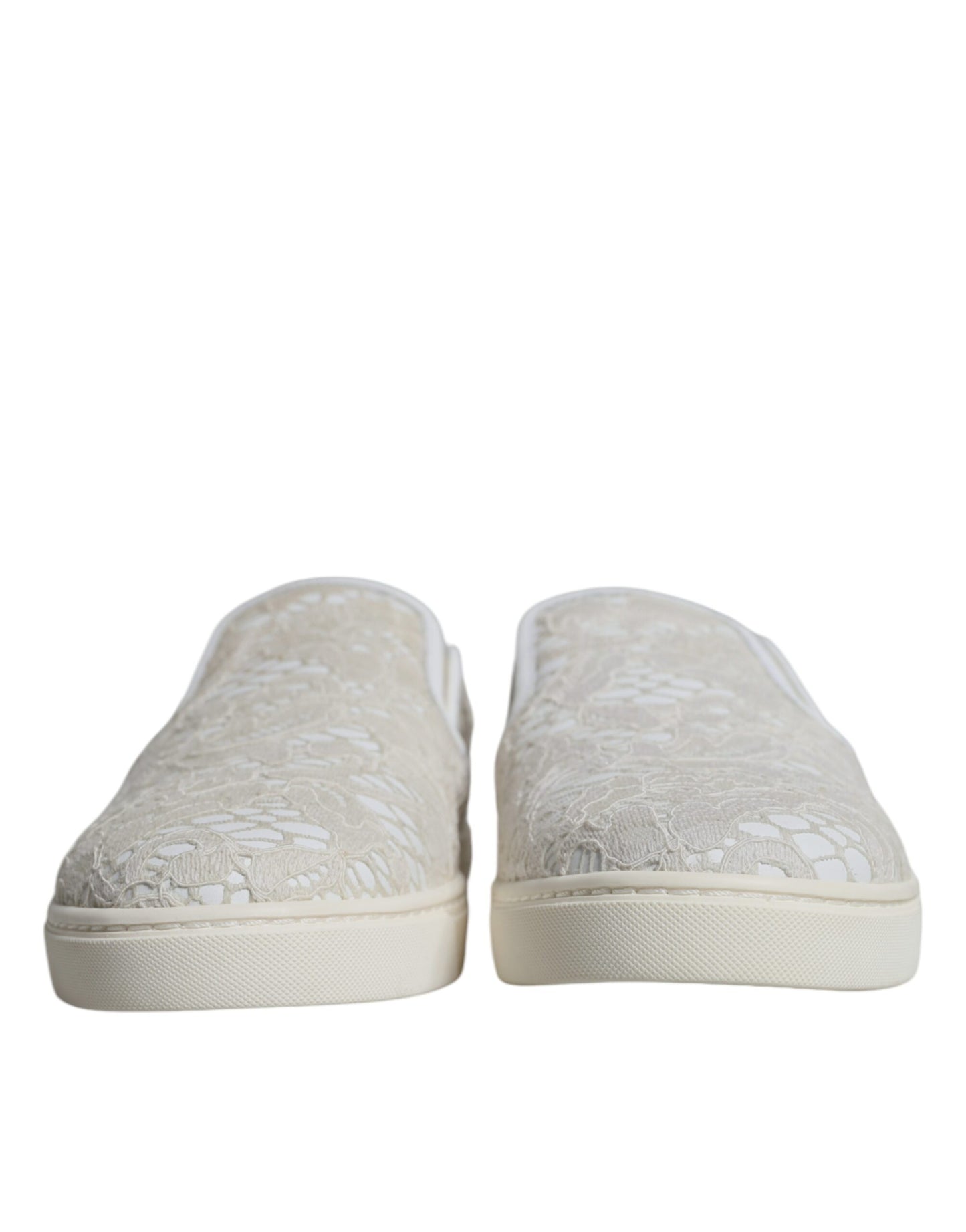 White Leather Lace Slip On Loafers Shoes - The Luxe Alliance