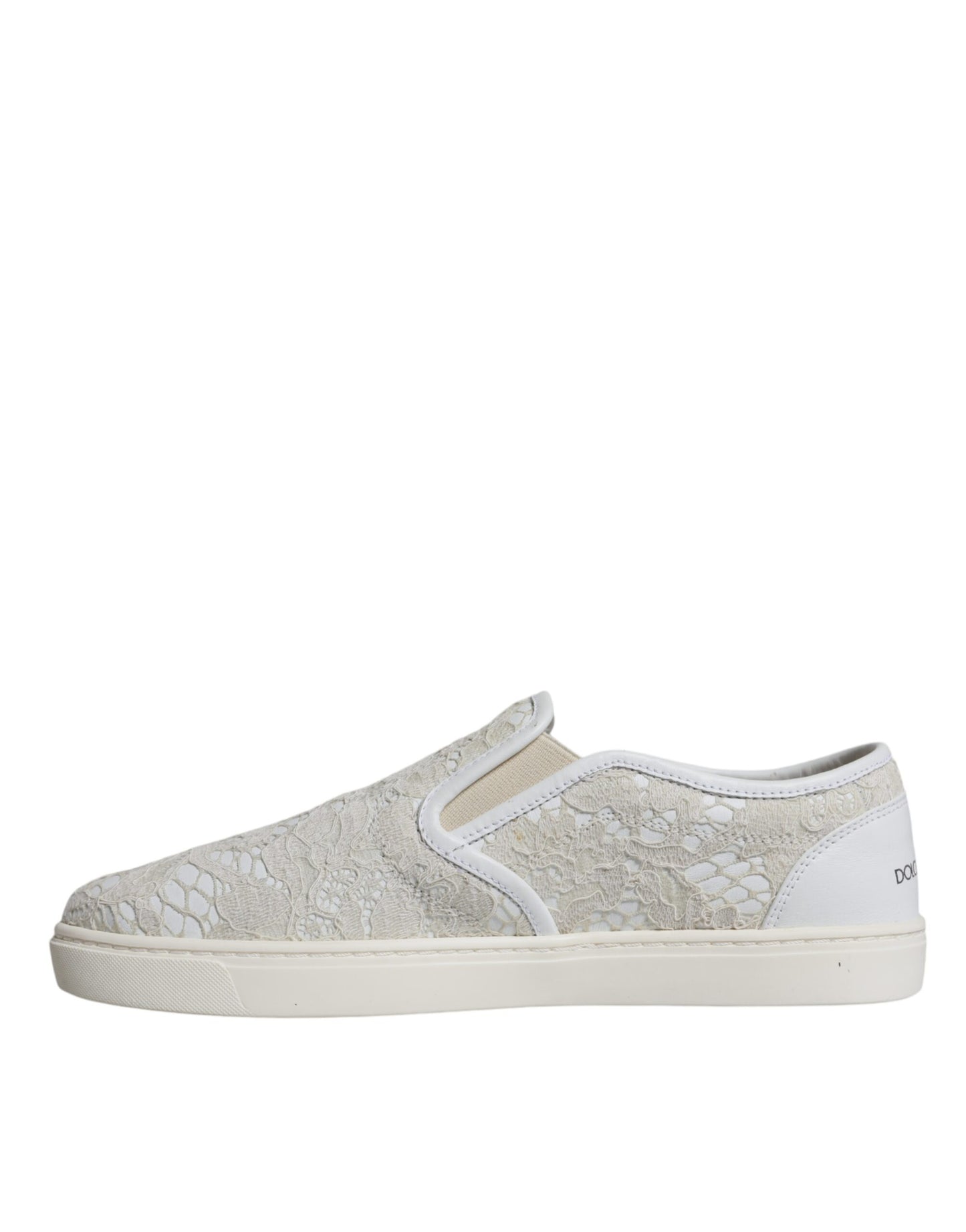 White Leather Lace Slip On Loafers Shoes - The Luxe Alliance