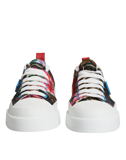 Multicolor Patchwork Low Top Sneakers Shoes - The Luxe Alliance