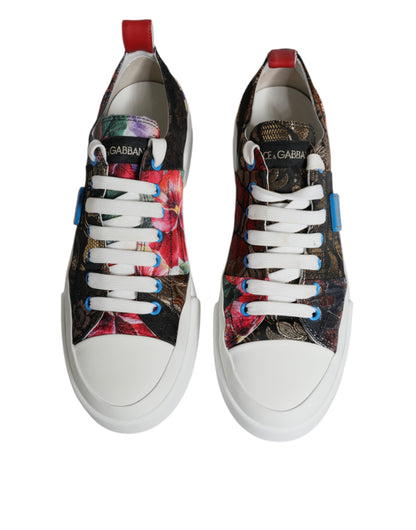 Multicolor Patchwork Low Top Sneakers Shoes - The Luxe Alliance