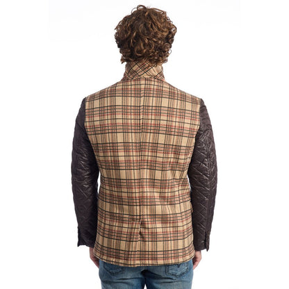 Brown Viscose Jacket - The Luxe Alliance