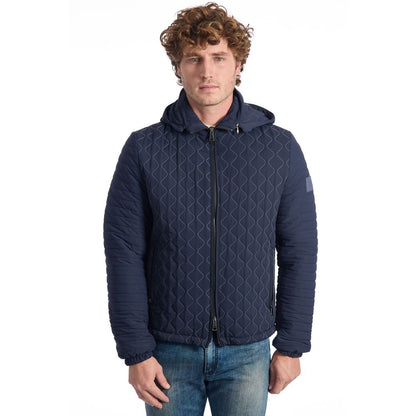 Blue ECOMONTONE Jacket - The Luxe Alliance