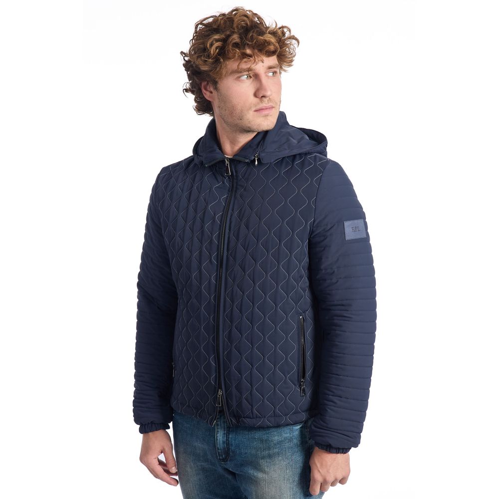 Blue ECOMONTONE Jacket - The Luxe Alliance