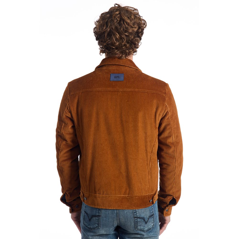 Brown Cotton Jacket - The Luxe Alliance