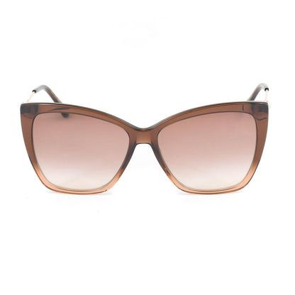 Jimmy Choo Women's Brown Metal Sunglasses – Chic Style, 58mm