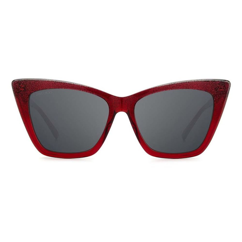 Jimmy Choo Women’s Sunglasses – Red Acetate Frame, 55mm Lenses