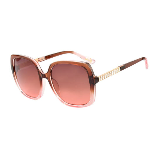 Guess Women's Sunglasses – Brown Resin Frame with Degraded Lenses, 56mm