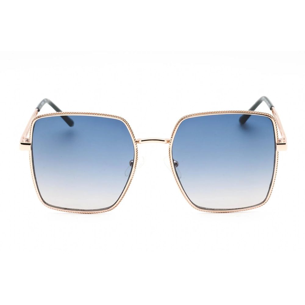 Guess Women’s Sunglasses – Multicolor Metal Frame with Blue Gradient Lenses, 58mm