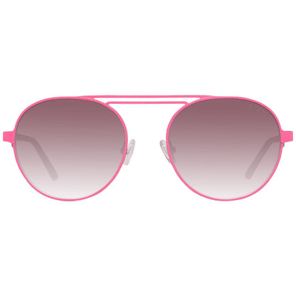 Guess Unisex Sunglasses – Pink Acetate Frame with Gradient Lenses, 55mm