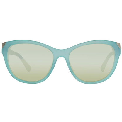 Guess Women's Sunglasses – Blue Plastic Frame with UV Protection, 55mm