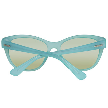 Guess Women's Sunglasses – Blue Plastic Frame with UV Protection, 55mm