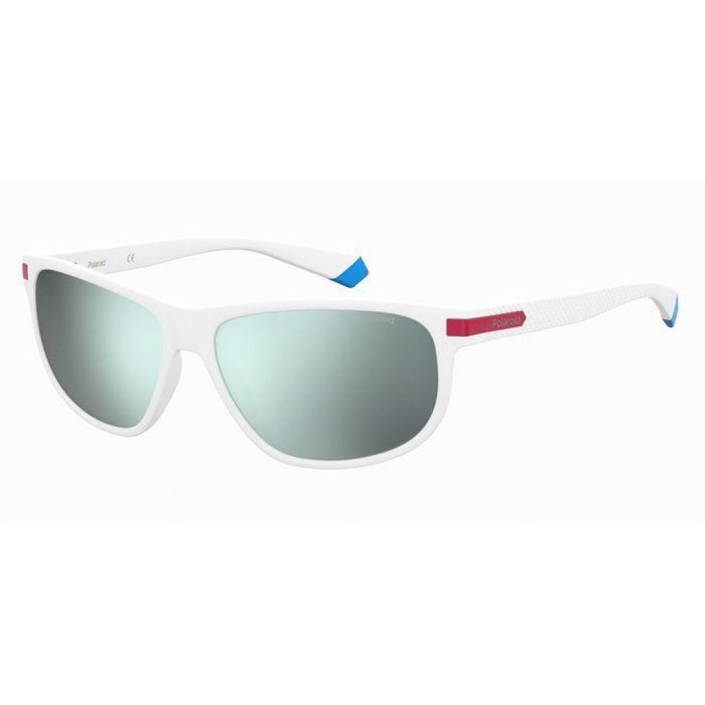 Polaroid Men's Sunglasses – White Polarised Frame, 58mm