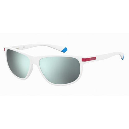 Polaroid Men's Sunglasses – White Polarised Frame, 58mm