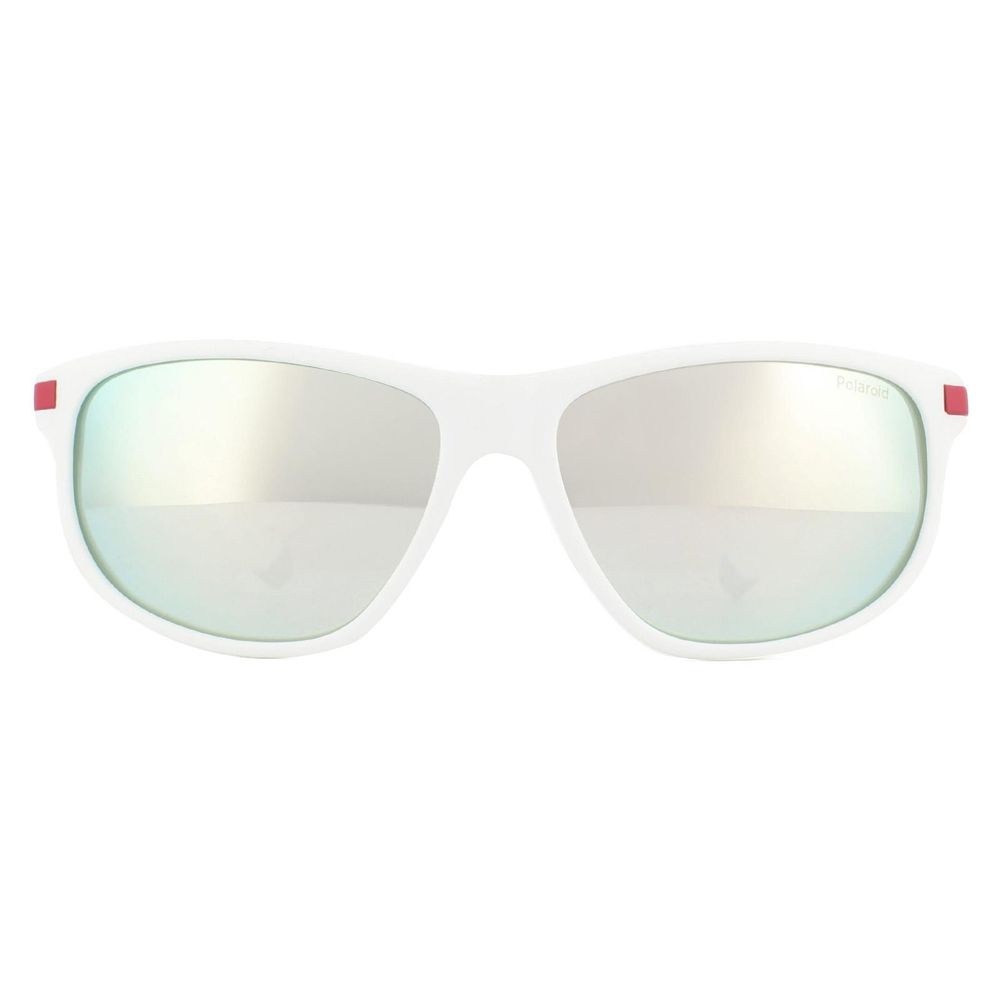 Polaroid Men's Sunglasses – White Polarised Frame, 58mm