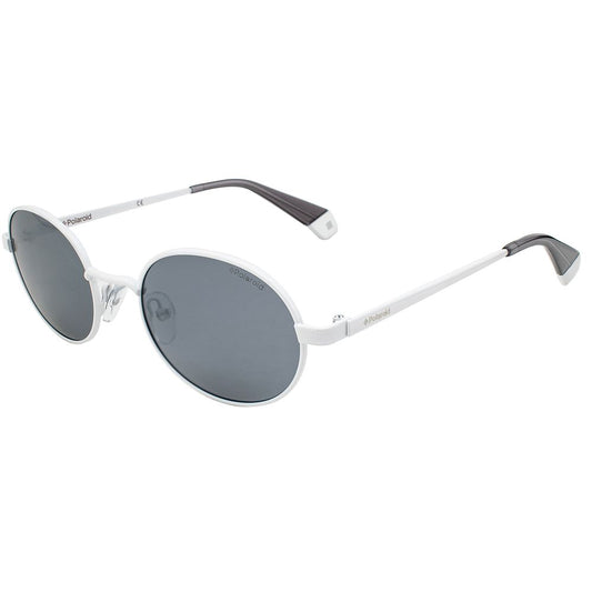 Polaroid Unisex White Metal Sunglasses – Polarized Chic Eyewear
