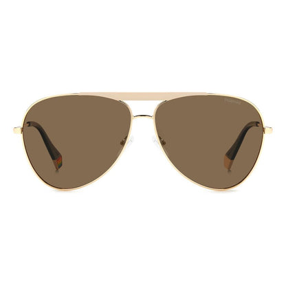 Polaroid Gold Stainless Steel Sunglasses – Stylish Polarized Eyewear