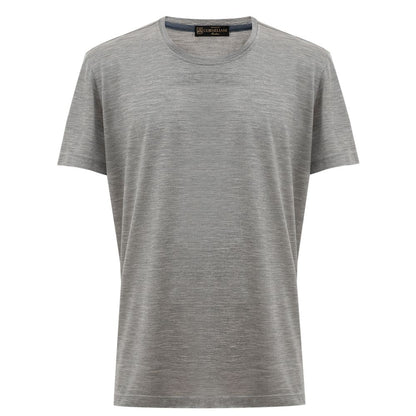  - Gray Silk T-Shirt