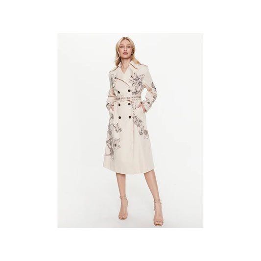 Beige Cotton Jackets & Coat - The Luxe Alliance