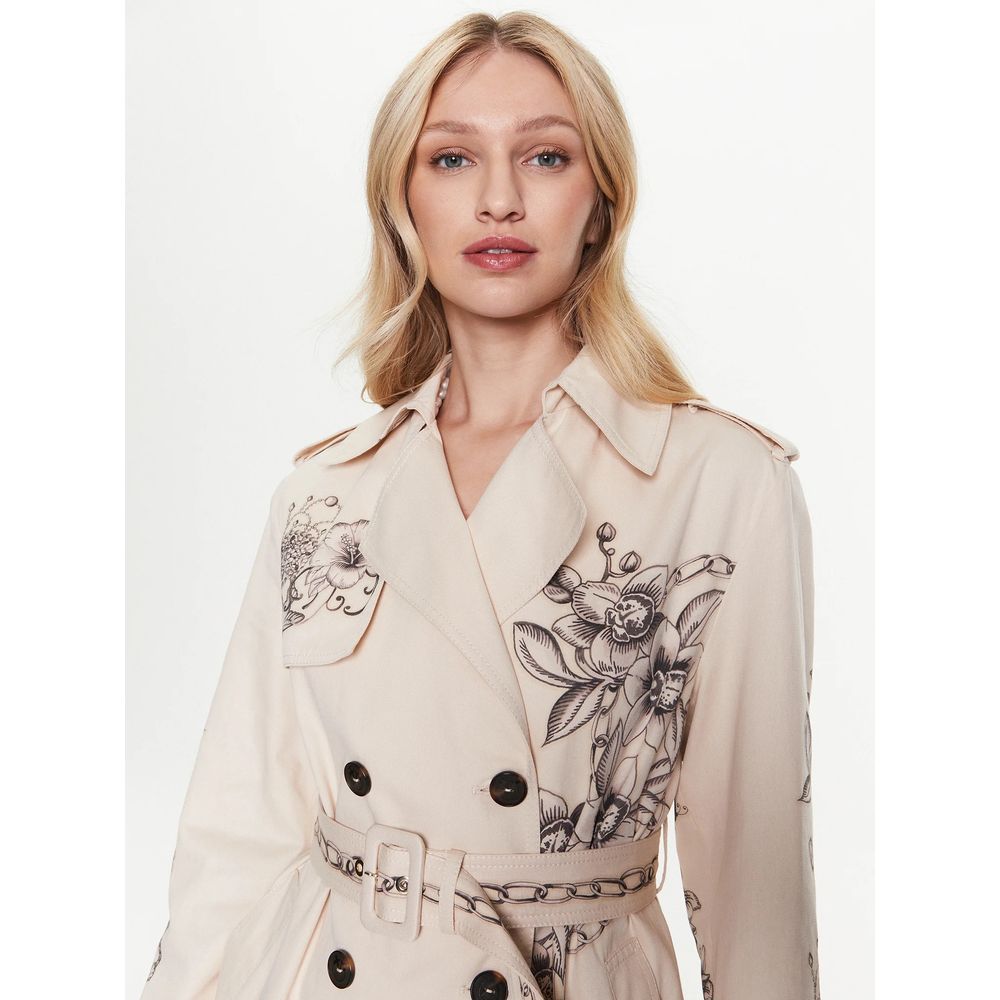 Beige Cotton Jackets & Coat - The Luxe Alliance