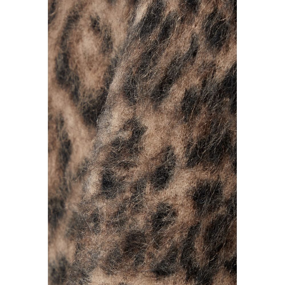 Luxe Leopard Print Mohair Blend Sweater