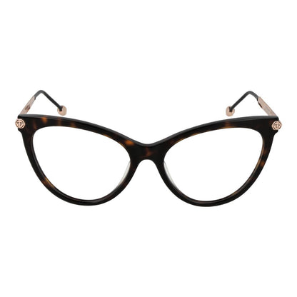 Philipp Plein Women’s Optical Glasses – Brown Cat Eye Frame, 54mm