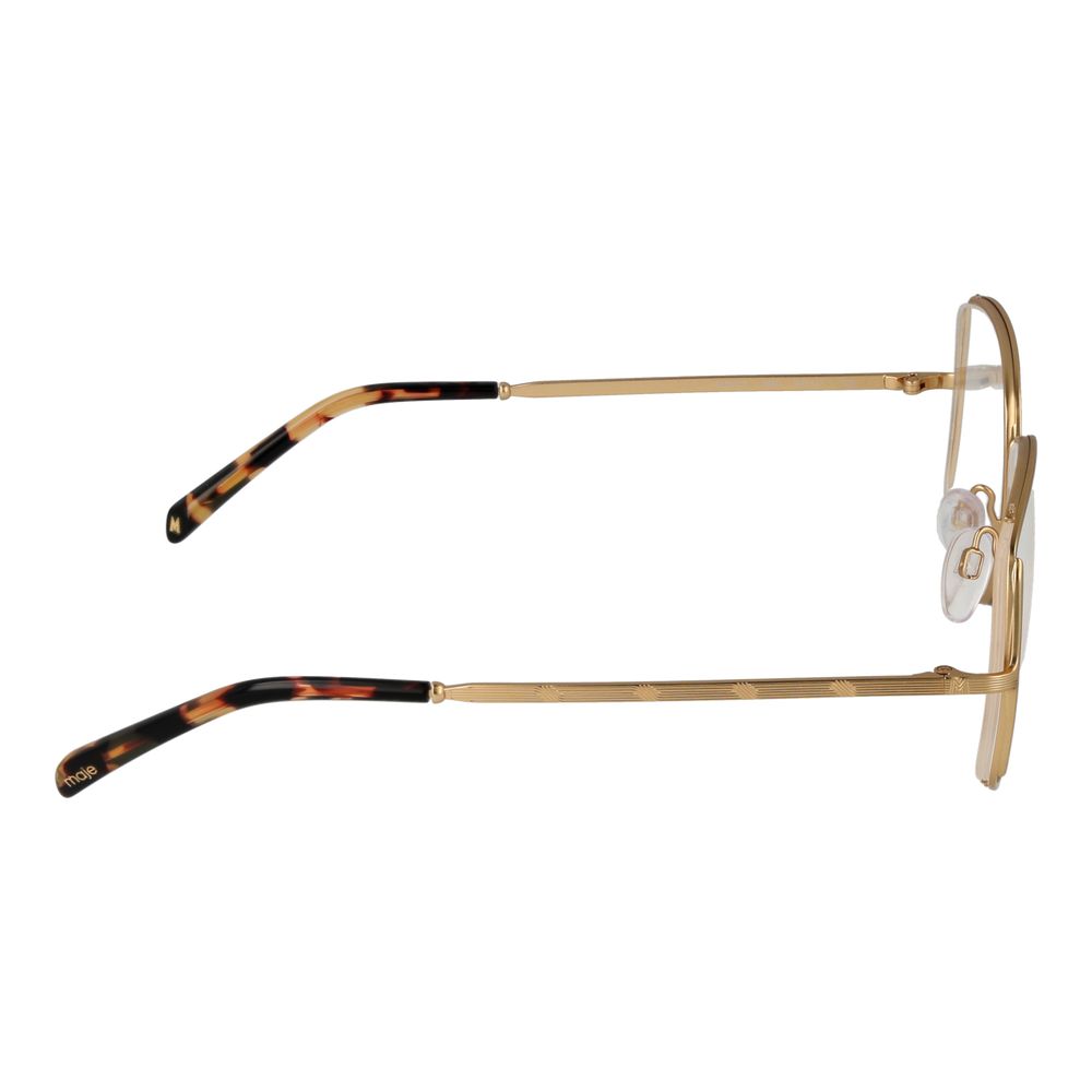 Maje Women's Gold Optical Frames – Square Full-Rim Design