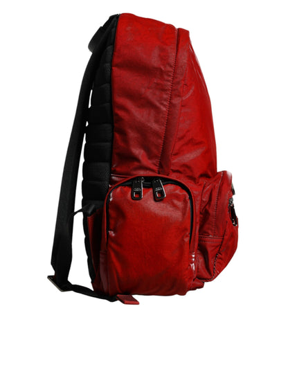 Red Patent Leather Logo Plaque Backpack Bag - The Luxe Alliance