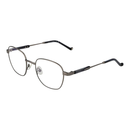 Hackett Gray Men’s Optical Frames – Gunmetal Square Design