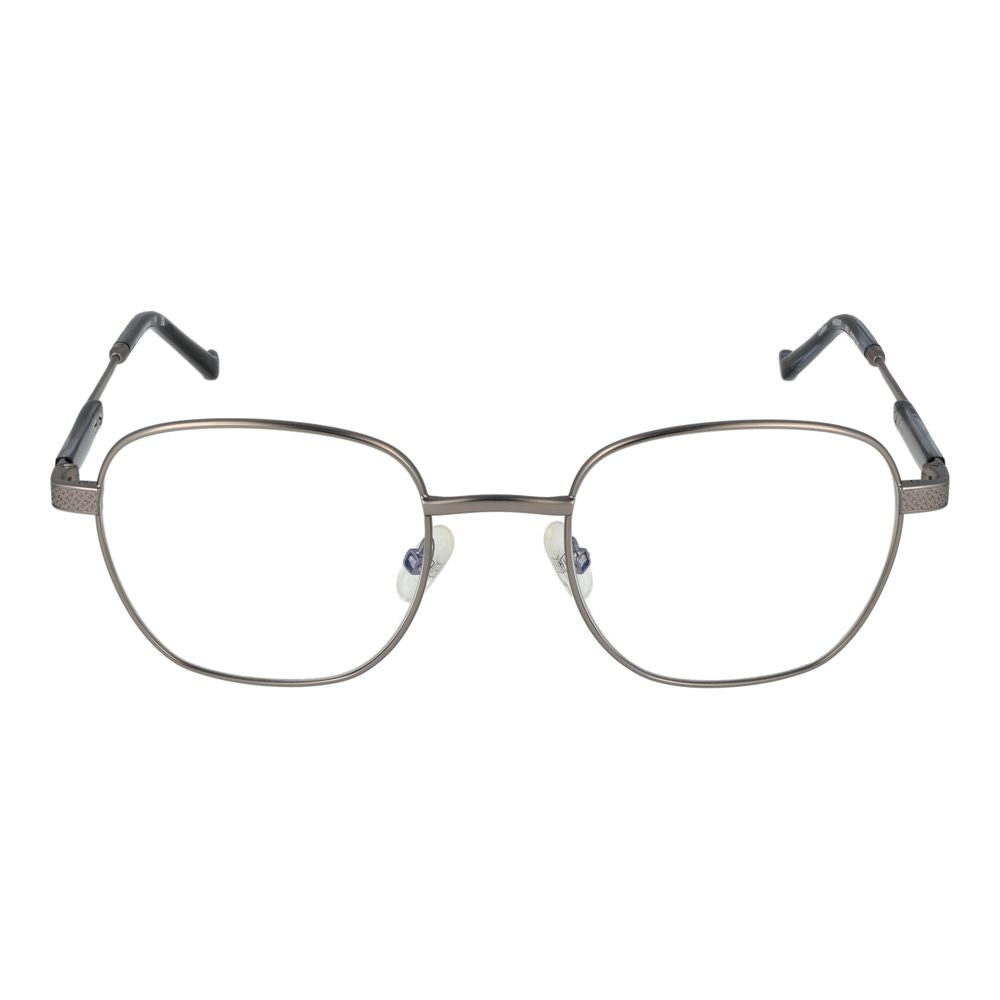 Hackett Gray Men’s Optical Frames – Gunmetal Square Design