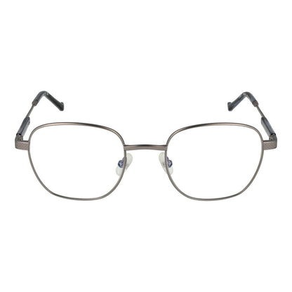 Hackett Gray Men’s Optical Frames – Gunmetal Square Design