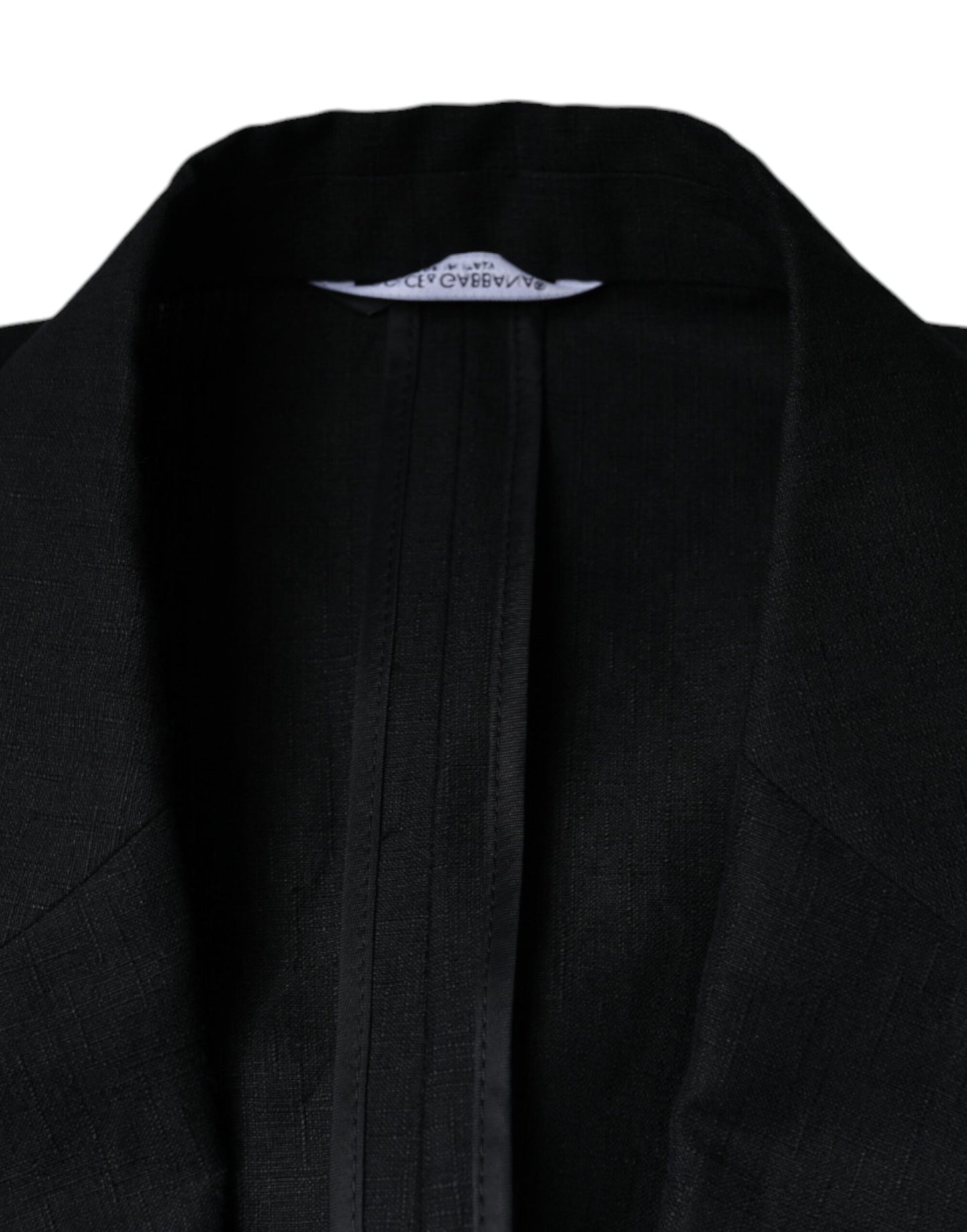 Black Linen Double Breasted Dress Blazer - The Luxe Alliance