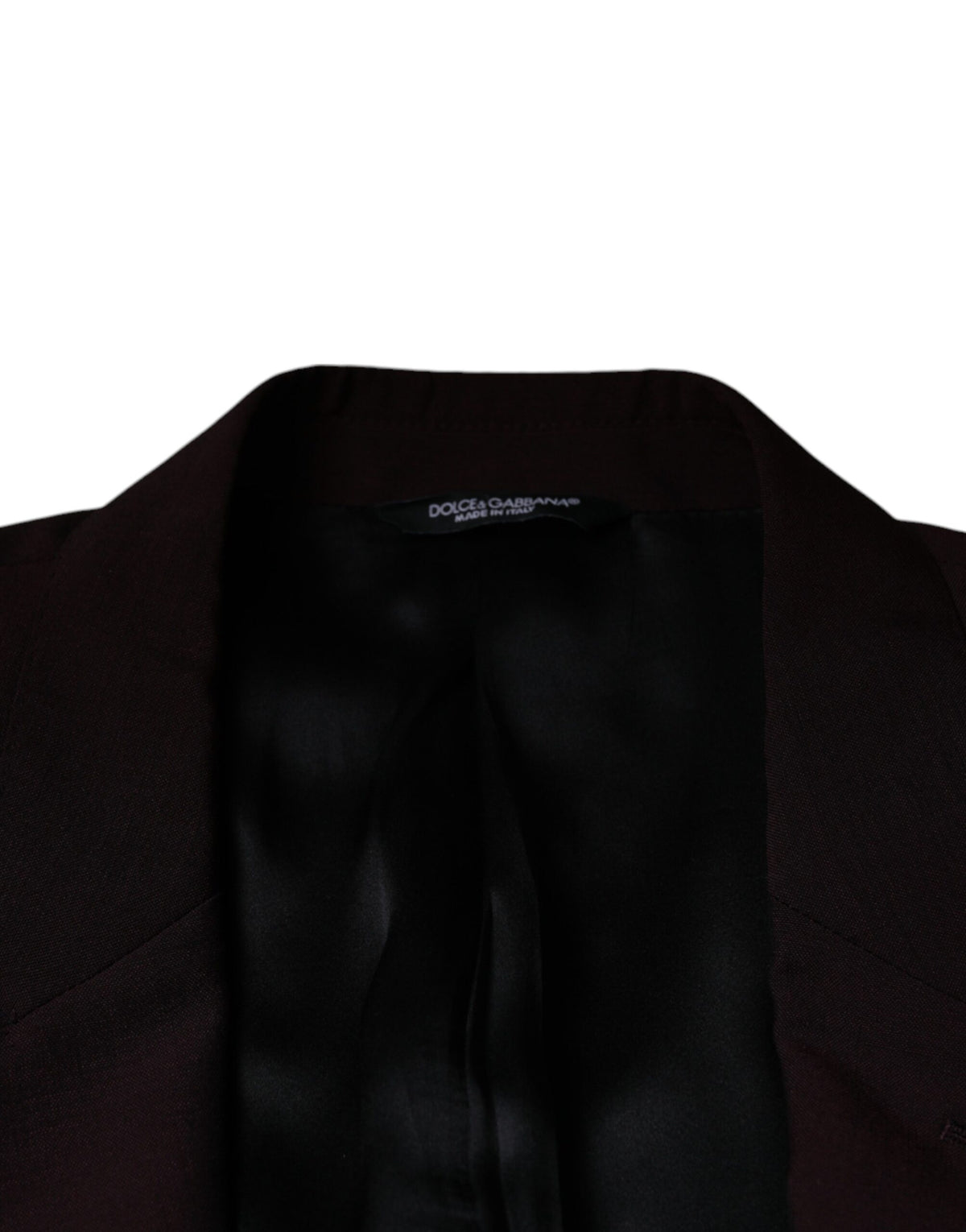 Bordeaux Wool Single Breasted Dress Blazer by Dolce & Gabbana