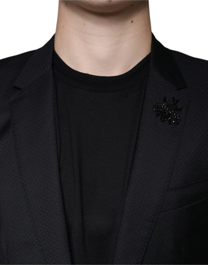Dolce & Gabbana MARTINI Black Single Breasted Blazer