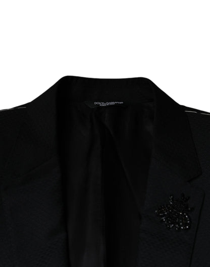 Dolce & Gabbana MARTINI Black Single Breasted Blazer