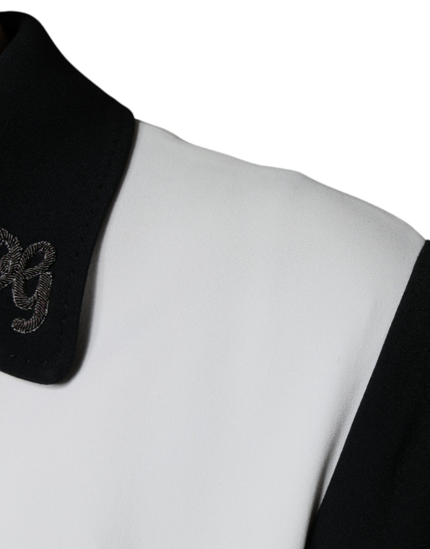 Black White DG Crown Full Zip Blouson Jacket - The Luxe Alliance