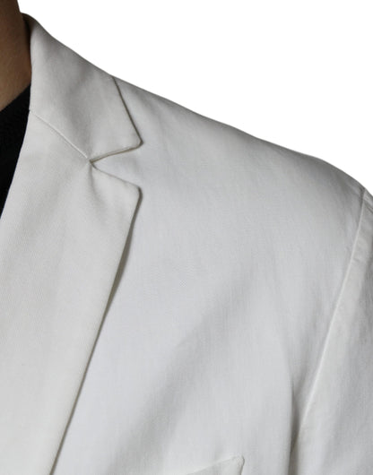 DONDUP White Single Breasted One Button Dress Formal Blazer