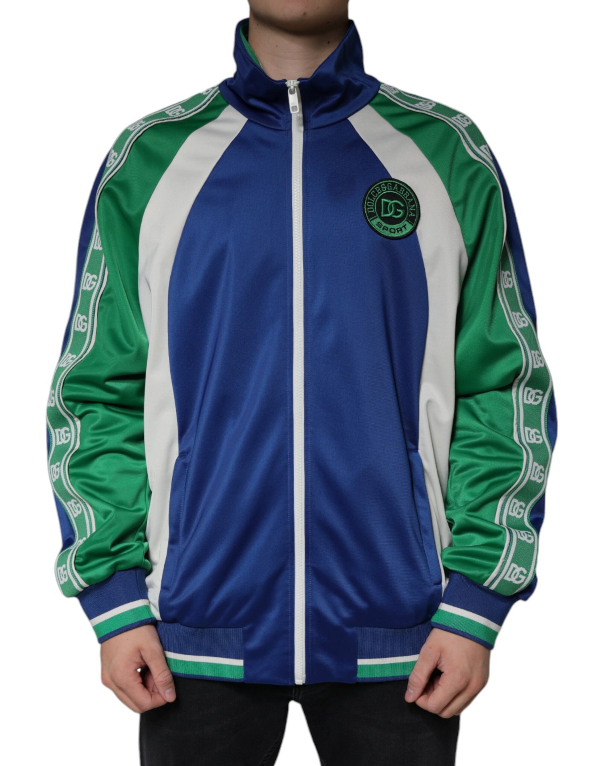 Multicolor Polyester Full Zip Bomber Jacket