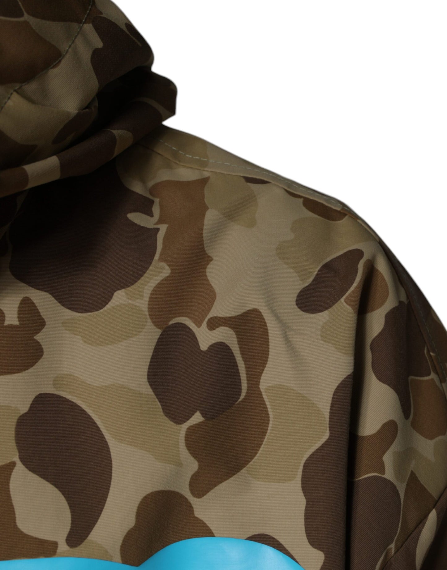  - Brown Camouflage Hooded Pullover Jacket