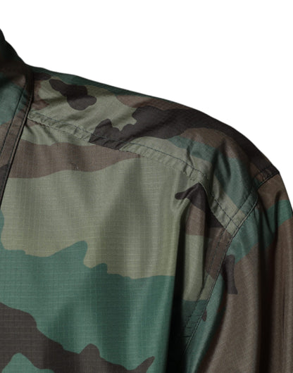  - Multicolor Camouflage Button Down Shirt