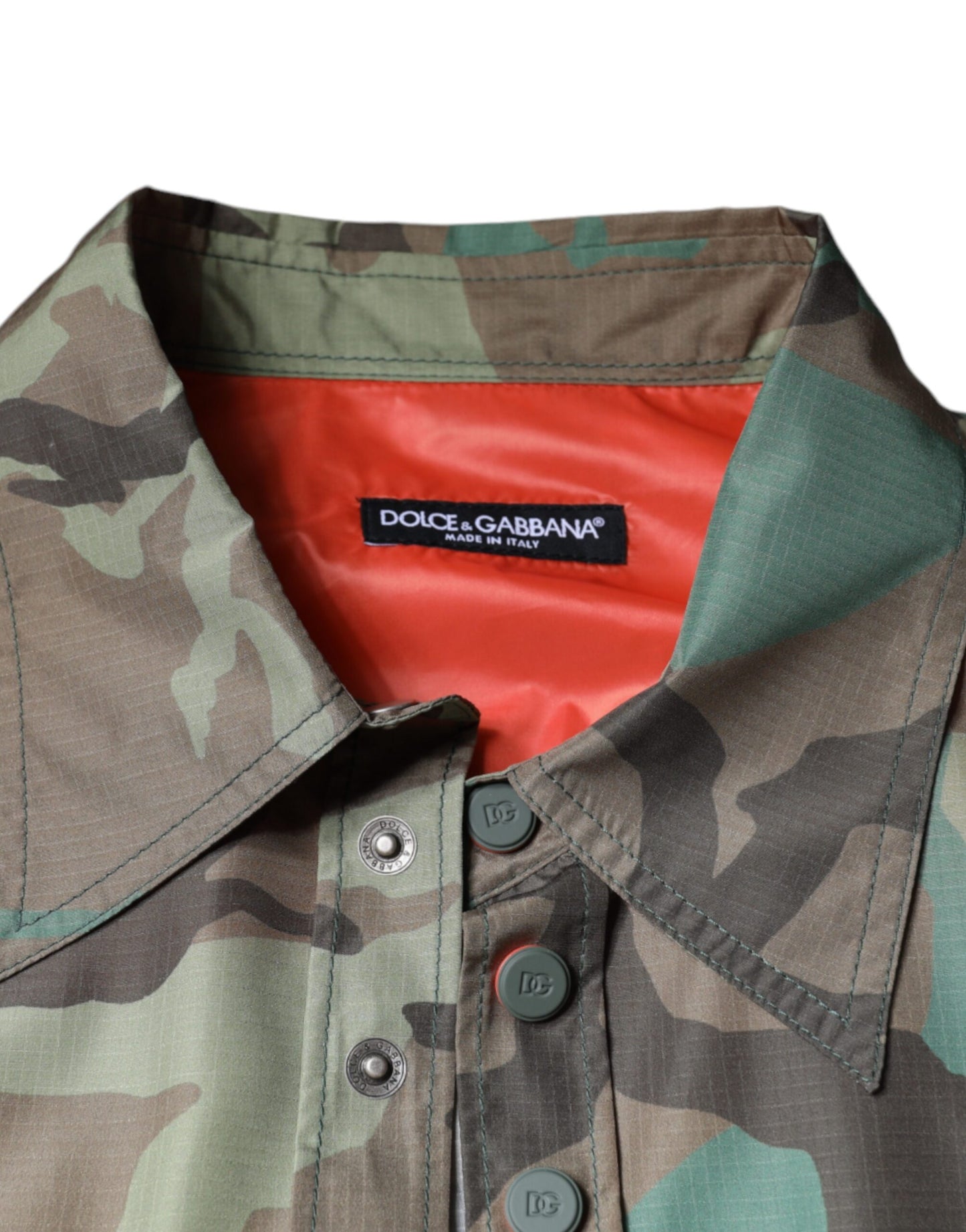  - Multicolor Camouflage Button Down Shirt