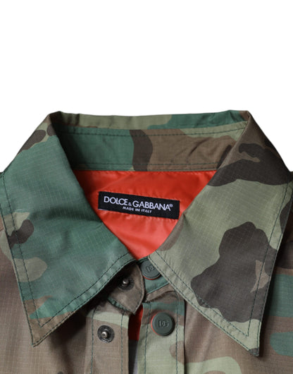  - Multicolor Camouflage Button Down Shirt