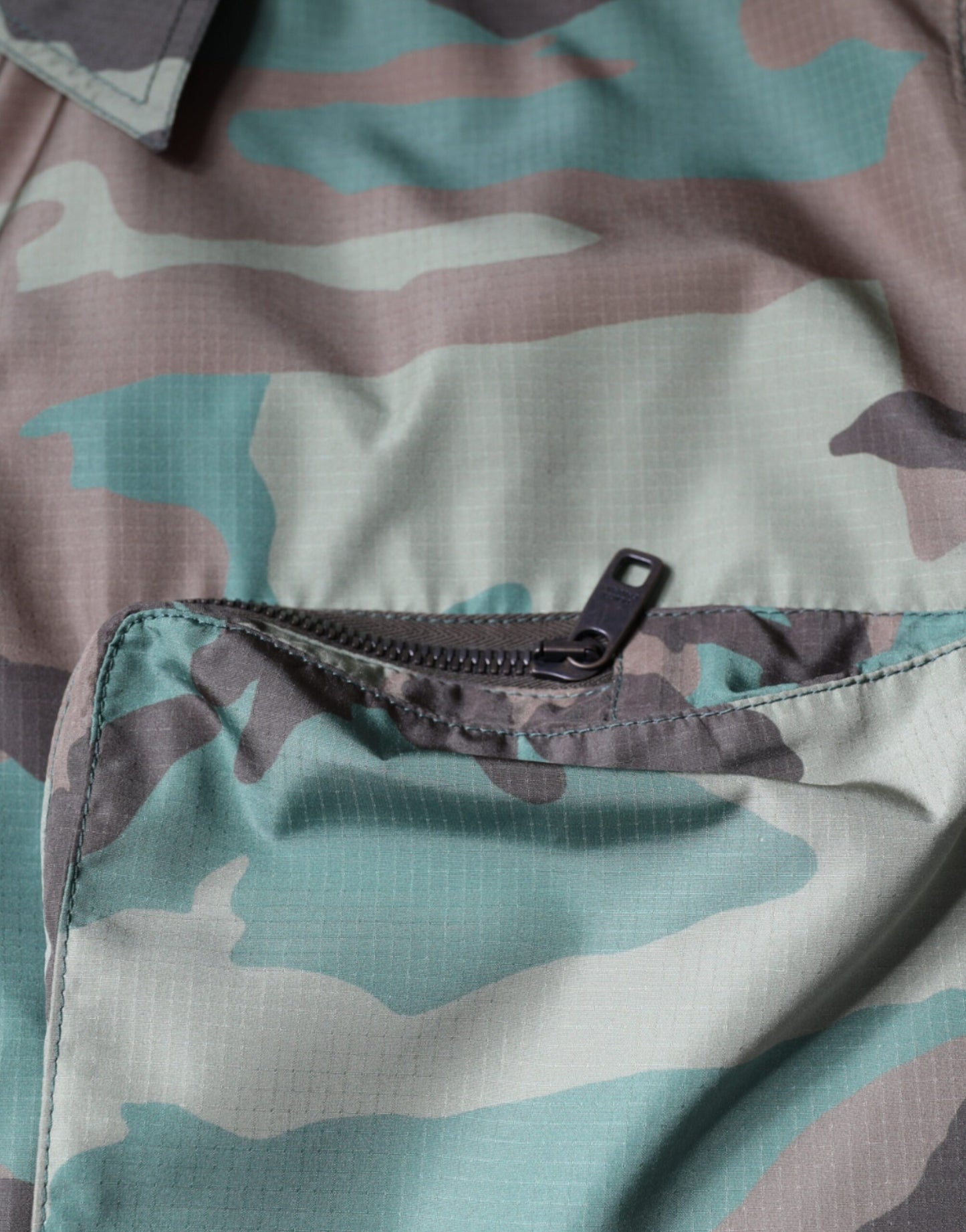  - Multicolor Camouflage Button Down Shirt