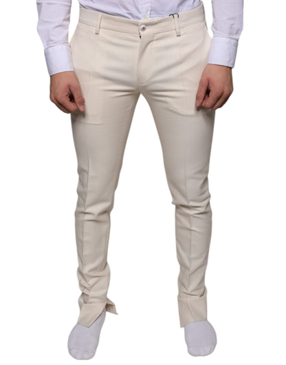  - Off White Chino Wool Skinny Pants